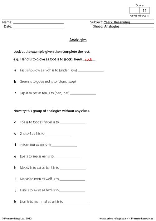 Year 6 Printable Resources &amp; Free Worksheets for Kids | PrimaryLeap.co.uk
