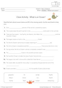 Cloze Activity - What is an Ocean?