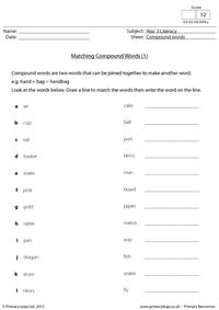Matching compound words 1