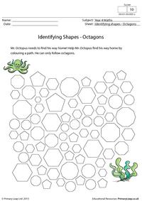 Identifying shapes - Octagons