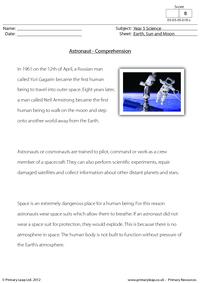 Reading Comprehension - Astronaut
