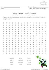 Word Search - Tree Climbers