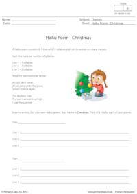 Haiku Poem - Christmas