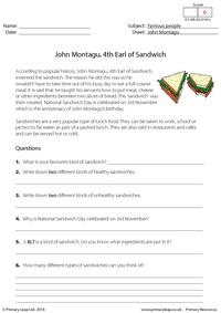 John Montagu, 4th Earl of Sandwich - Reading comprehension