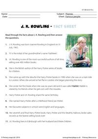 Fact Sheet - J. K. Rowling